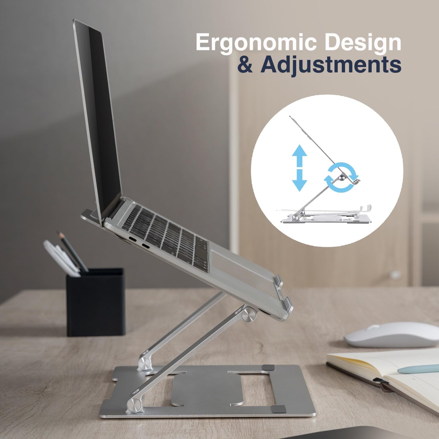 回転式ノートパソコンスタンド デスク用 調節可能なコンピュータースタンド Amazon.co.jp: Desky (デスク) 調節可能なノートパソコン